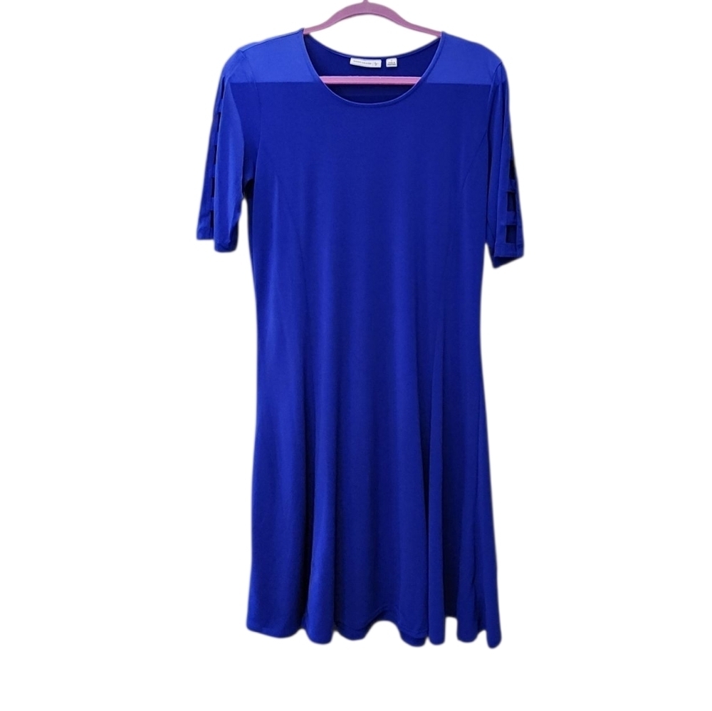 Susan Graver Royal Blue Midi Dress